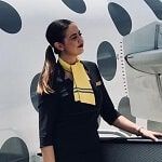 Erika Fuentes, Tripulante en Vueling Airlines.
