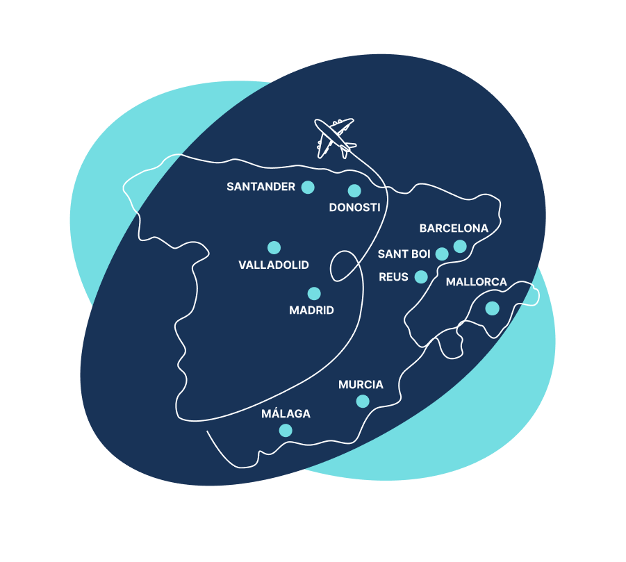 Ubicaciones de las escuelas TCP - Central Escuela Aeronáutica Ubicaciones de las escuelas TCP - Central Escuela Aeronáutica